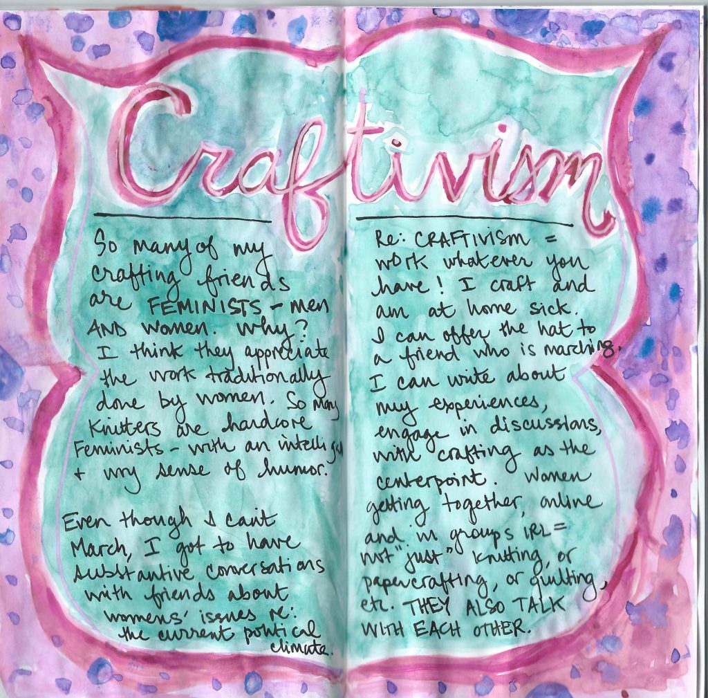 Patricia for The Awesome Ladies Project Craftivism and the women's march on washington