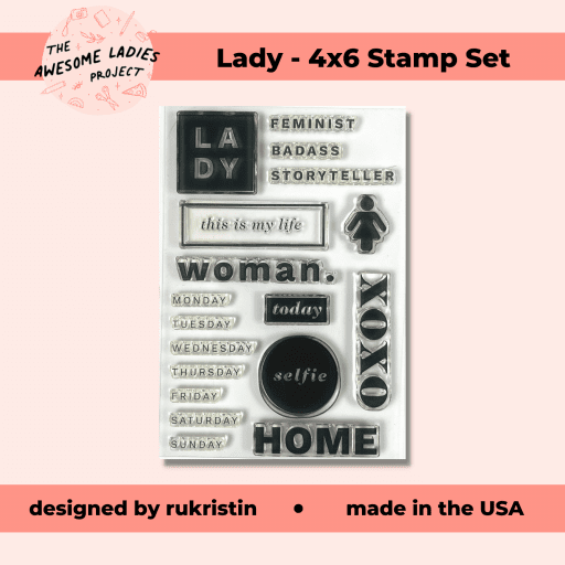 Lady - 4x6 Stamp Set