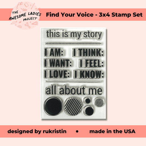 Find Your Voice - 3x4 Stamp Set