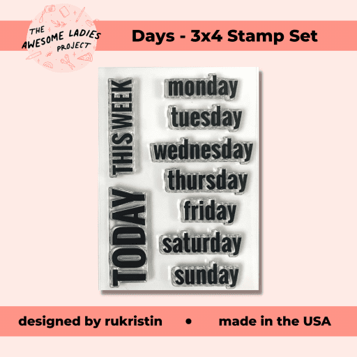 Days - 3x4 Stamp Set