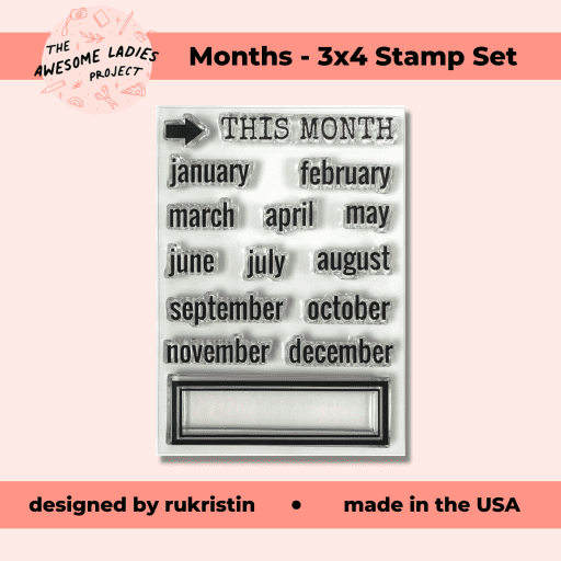 Months - 3x4 Stamp Set