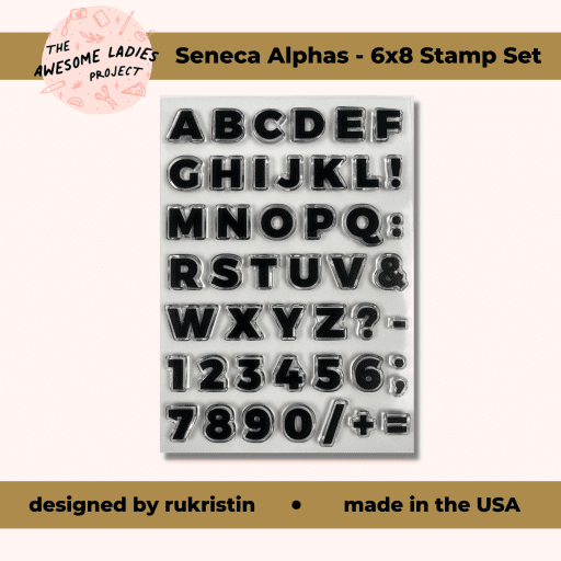 Seneca Alphas - 6x8 Stamp Set